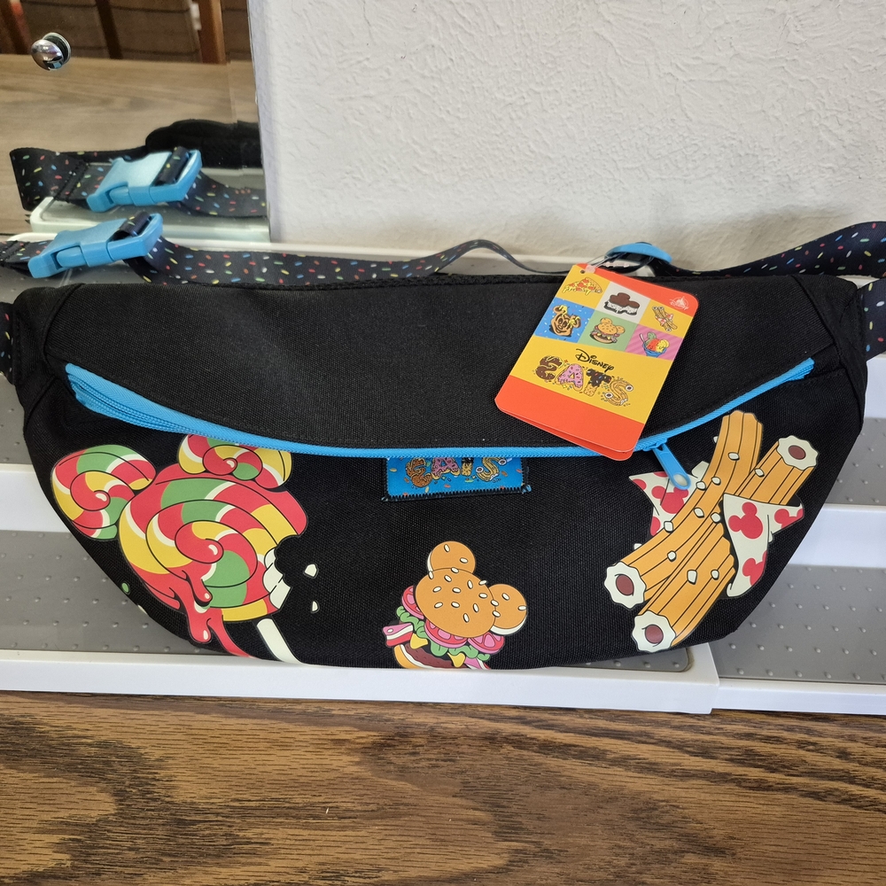 Disney Eats Black Crossbody/Fanny Bag with Colorful Accents